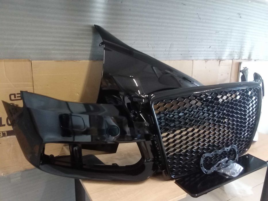 Bara fata grila radiator,proiectoare Fagure Audi A4 B8 LZ9Y LY9B Negru