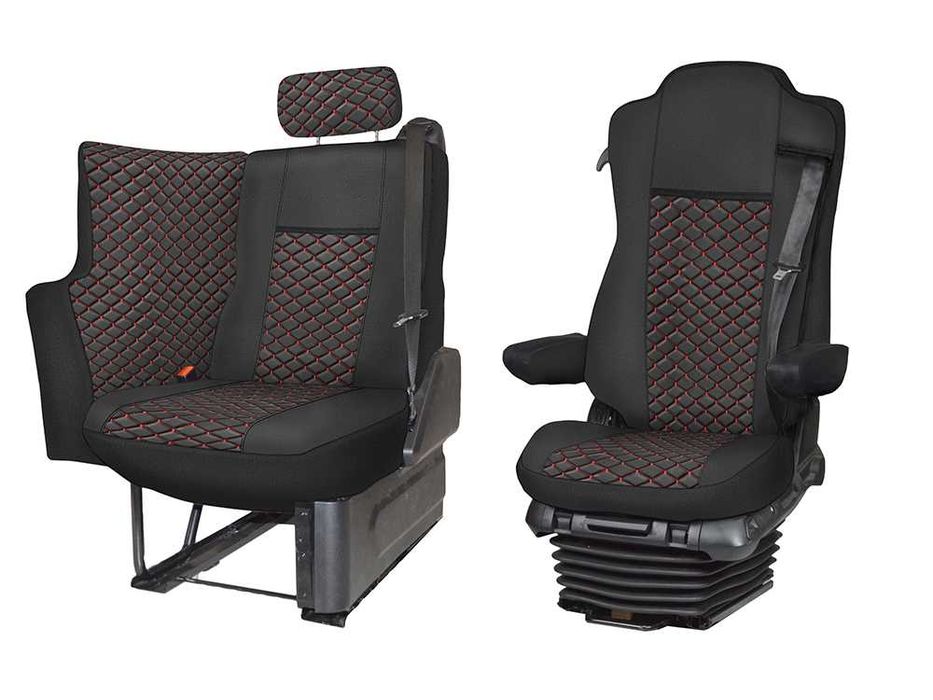 Husă scaun Mercedes Actros MP4, MP5, L, SoloStar după 2015 – piele ecologică, căptușită