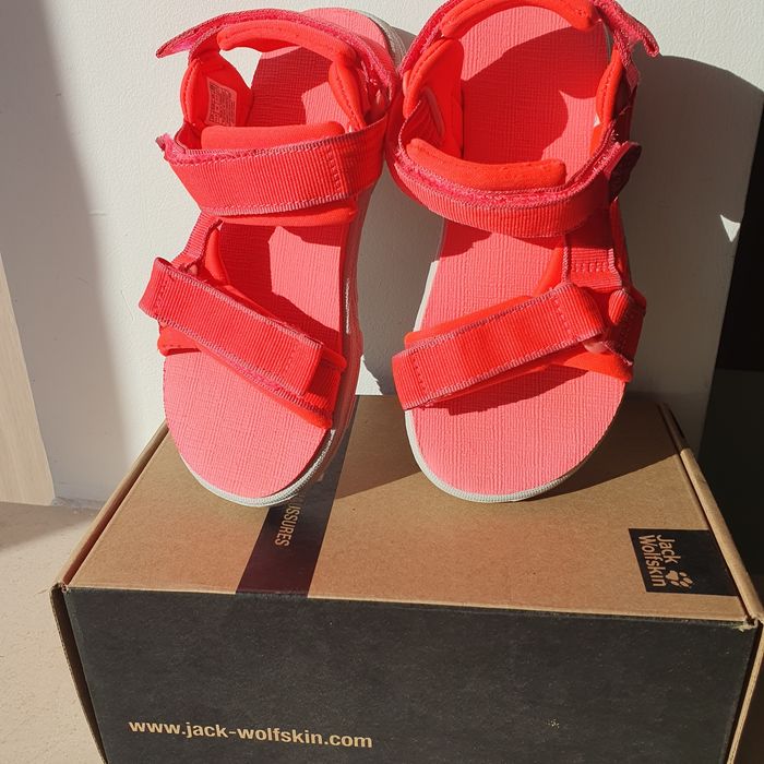 Sandale 29-30 Jack Wolfskin, Seven Seas 3 K, corai, pentru fete