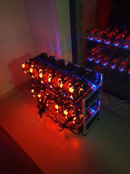 Minning rig 2 x 6 amd 6700xt копачка за крипто
