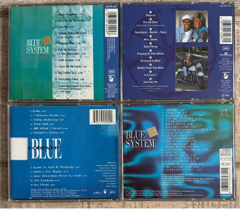 Pachet cd-uri Italo-disco - Bad Boys Blue/Blue System/CC Catch/Joy