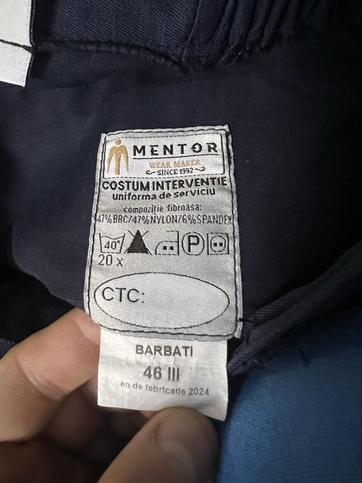Pantaloni politie mentor originali marimea 46/3