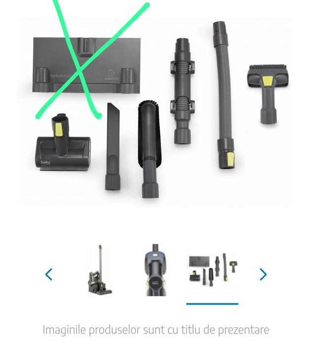 Accesorii NOI, set complet pentru aspirator vertical BEKO (VRT82821BV