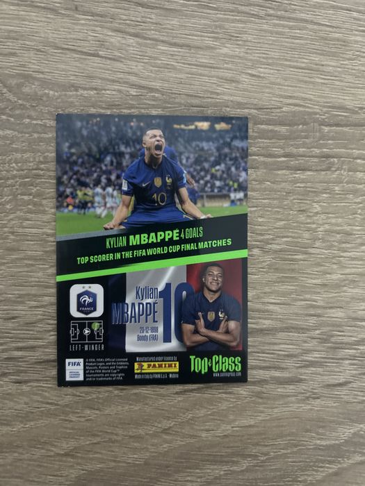 Mbappe Unbeatable+altii panini top class 2023