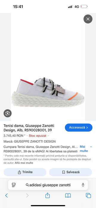 Adidasi Giuseppe zanotti original nou