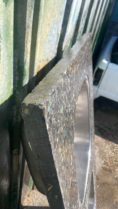 Плот от мозайка с мивки