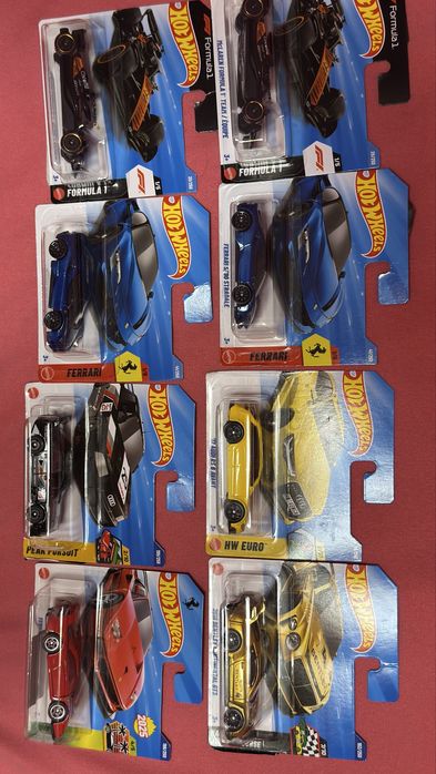 Hot wheels колички audi rs6 ferarri f40 ferrari sf90 stradale formula