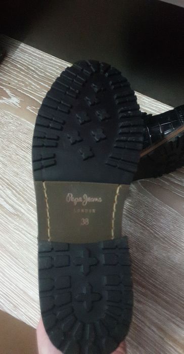 Botine piele naturala noi pepe jeans la cutie negre 38