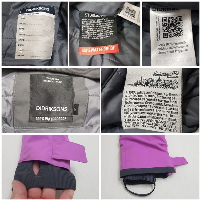 Overall Didriksons combinezon ski salopeta iarnă 100% Waterproof nr110