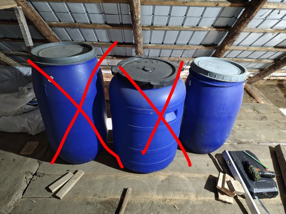 Bidon butoi plastic 120 litri cu capac