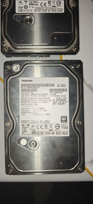 HDD Toshiba 500GB 3шт