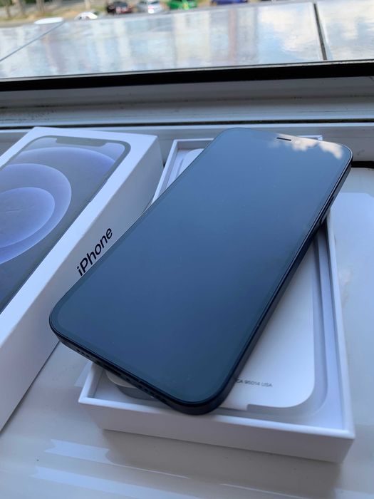 Telefon iPhone 12 Blue 256 GB ca NOU Impecabil in cutie 5G Liber