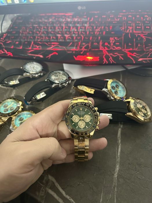 Ceas Cosmograph model 3 gold verde