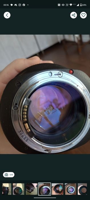 Canon 85mm f1.2 usm prima generatie.