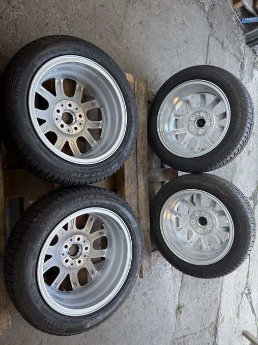 Jante Mini Cooper F54 F55 F56. F57 cu anv iarna noi Pirelli 195/55 16