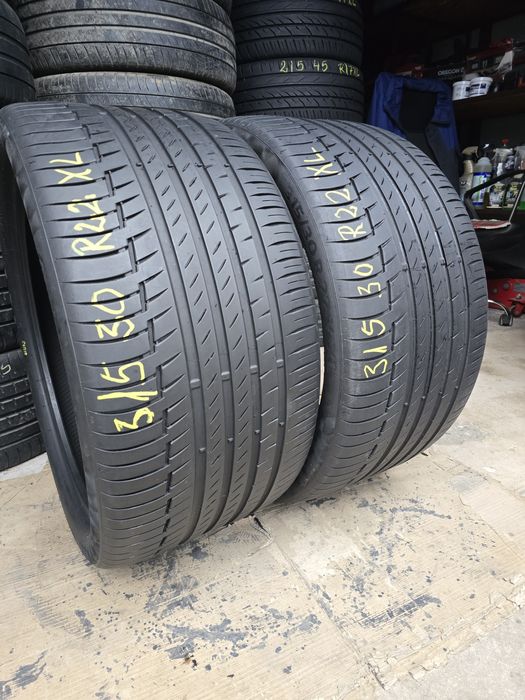 2 Anvelope Vară Continental Contact6  315/30 R22XL  Stare Impecabilă.