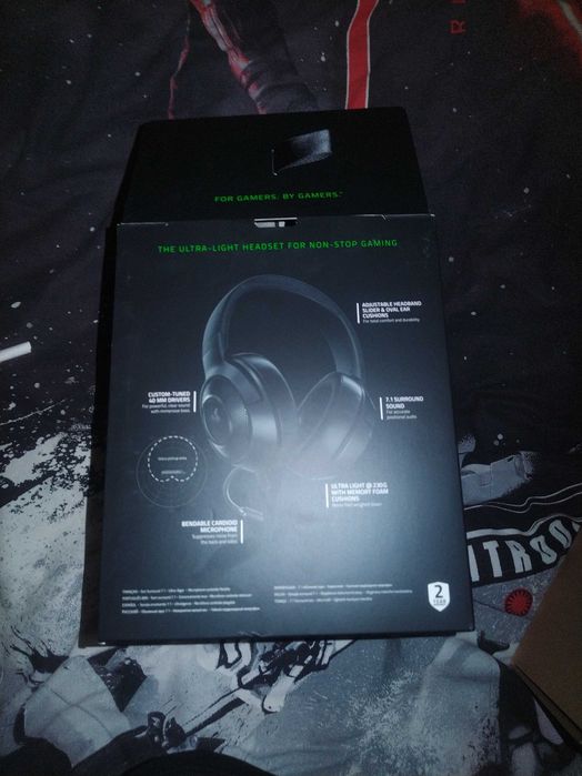 Наушники игровые razer krakenxlite