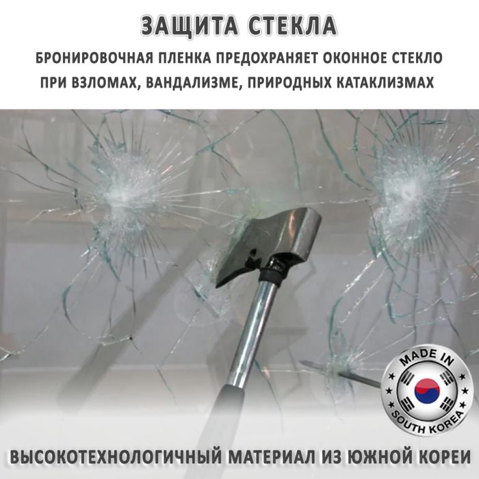 Бронирование окон и стекол пленкой по классам защиты