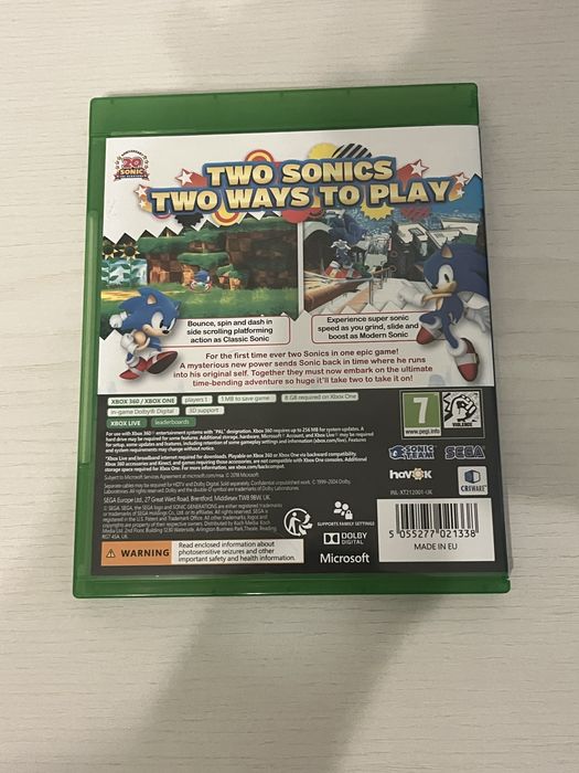 Sonic Generations Игра за Xbox 360/Xbox One