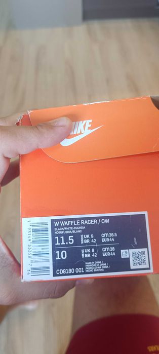 Кроссовки Nike Off-White Waffle Racer 44