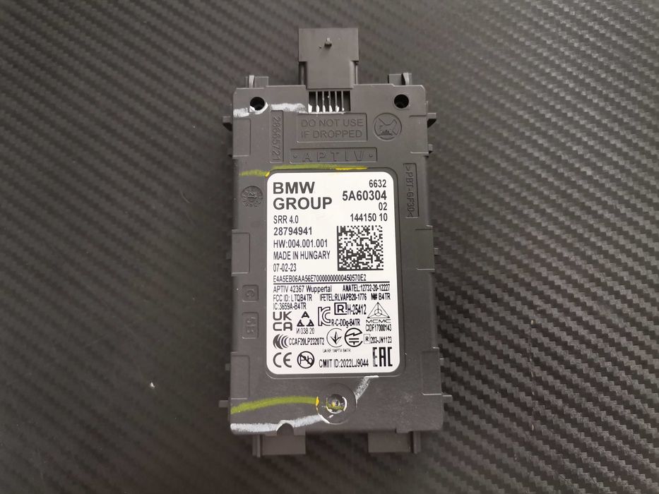ОЕ Радар Сензор BMW SRR 4.0 БМВ 2 U06 7 G70 X1 U11 X7 G07 LCI 5A60304