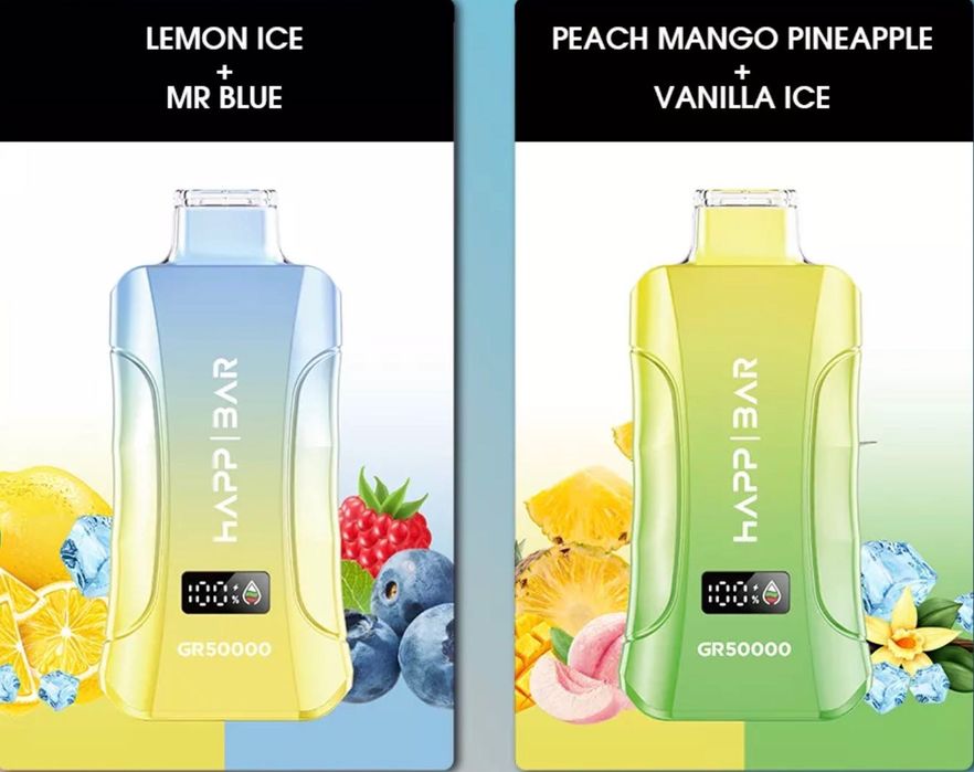 2 Vape Happ Bar 50000 Fumuri cu 2 Arome