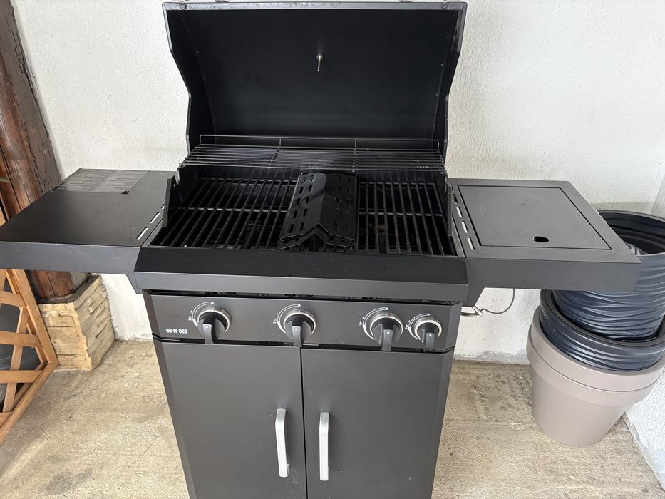 Gratar pe gaz, Landmann Rookie 4.1, 5 arzatoare, 15.2kw,