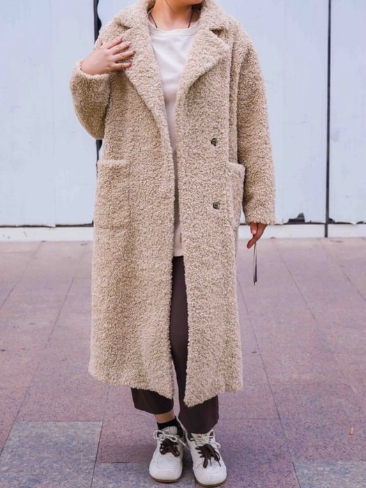 Пальто тедди в отличном состочний