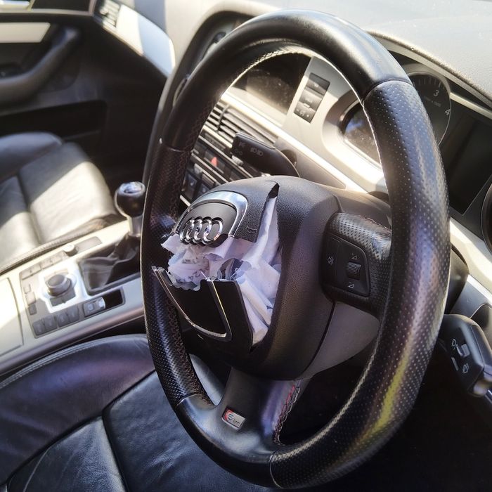 Volan piele S-LINE fara airbag Audi A6 C6 / Audi A4 B7