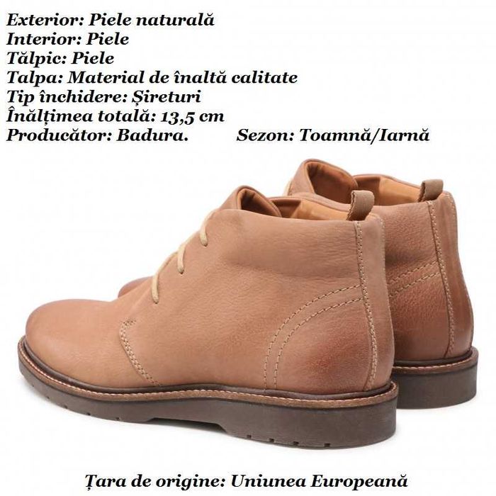 Ghete pentru bărbați Maro. Mărime 45