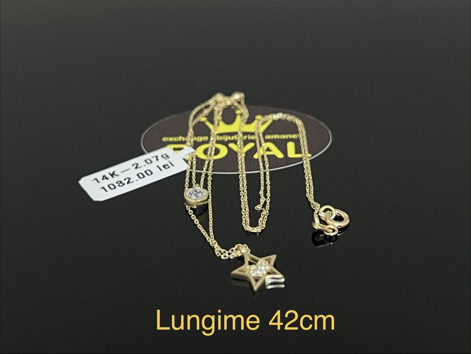 Bijuteria Royal CB : Lănțișor damă aur 14k 2,07gr