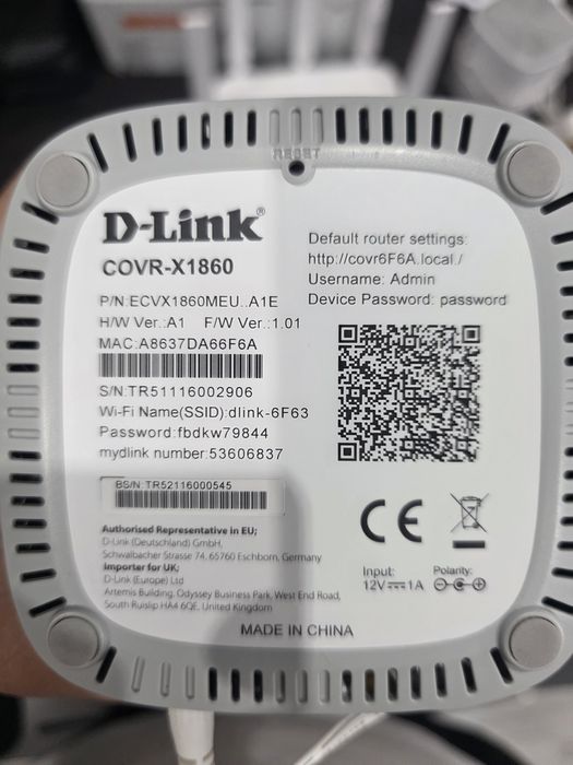 D-LINK AX 1800 whole Home Mesh wifi 6 system