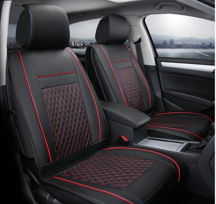 Пълен Комплект Луксозни Калъфи За Седалки Универсална Авто Тапицерия