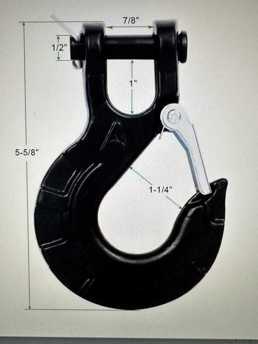 Carlig cablu troliu otelit sau sintetic 3/8 Heavy Duty