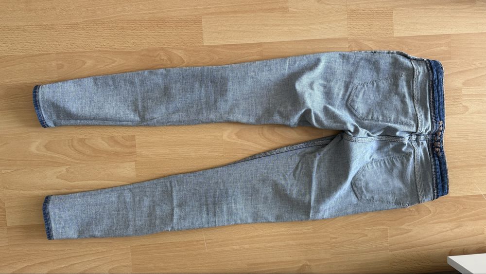 Дънки с дълъг крак ниска талия