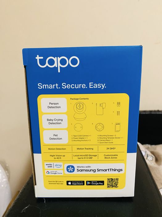 Cameră Supraveghere TP-Link Tapo C220 – 2K QHD, Smart AI