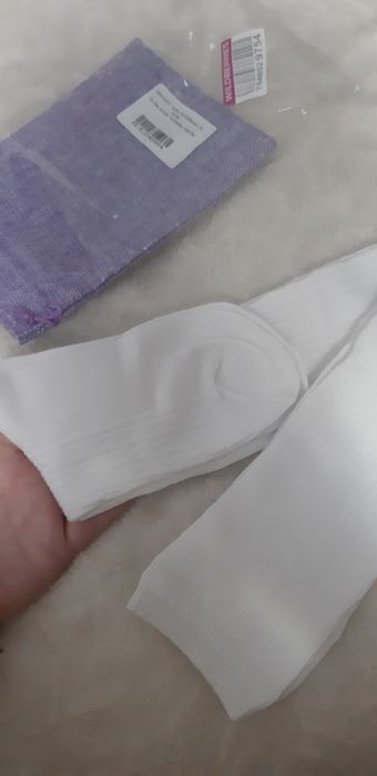 Продам белые хб чулки