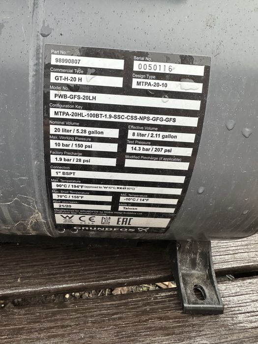 Хидрофор grundfos