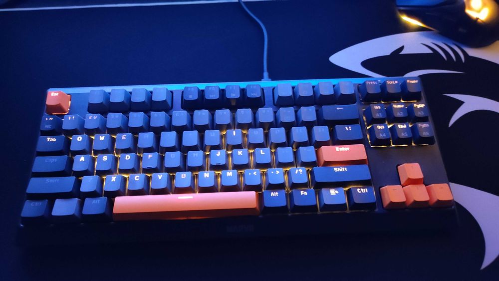 Геймърска клавиатура Marvo KG980-B , механична, RGB подсветка, USB