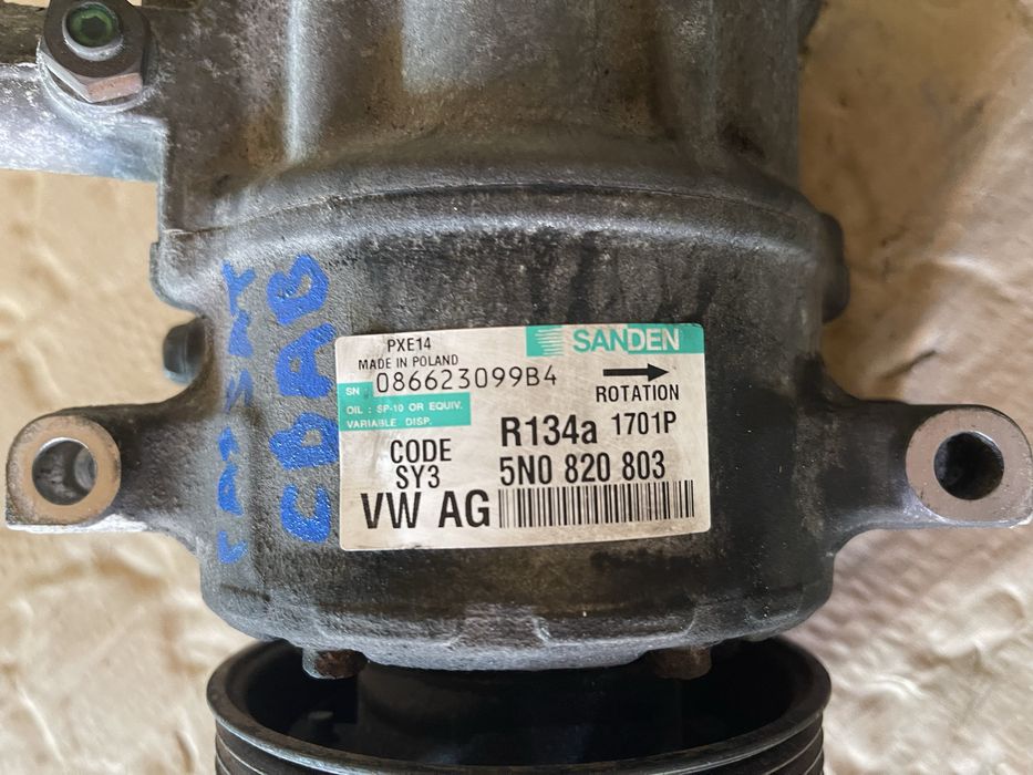 Compresor Ac Euro 5 1.6 2.0 VW B6 B7 Tiguan Golf 6 Audi A3 5N0820803