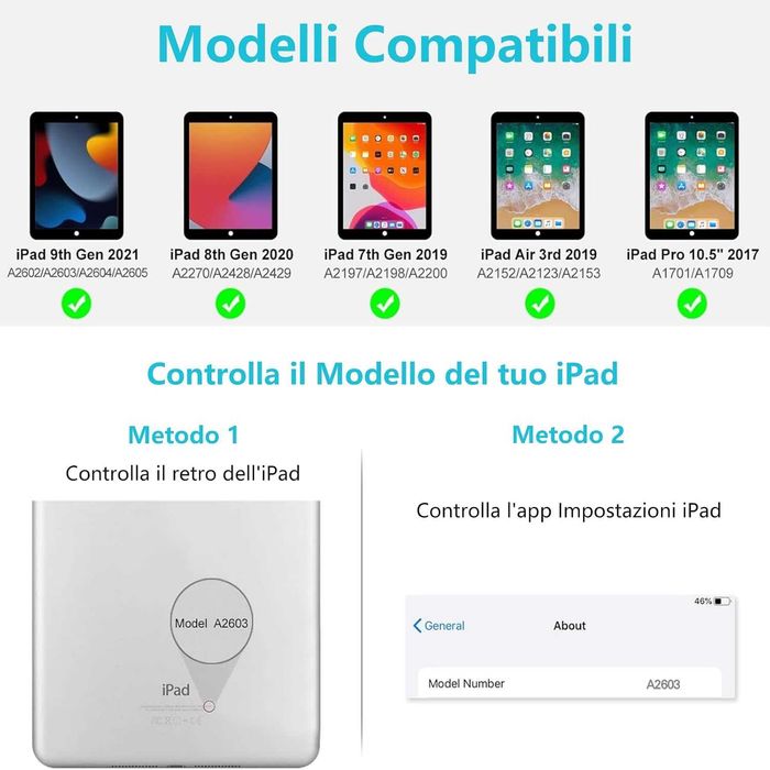 Husa TQQ cu tastatura Bluetooth pentru iPad 10.2 / Air 3 10.5
