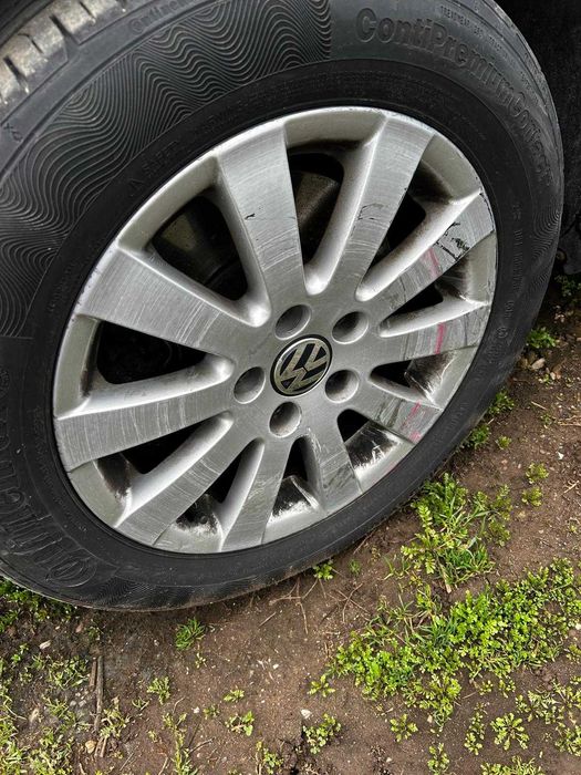 Set jante aliaj cu anvelope Vw Passat B6  215/55R16
