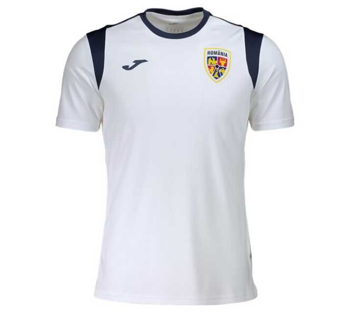 Tricou antrenament Romania Joma alb L