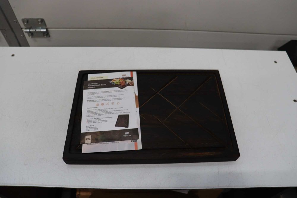 TESLYAR Дъска за стек, дъбова дървесина, 30x20см