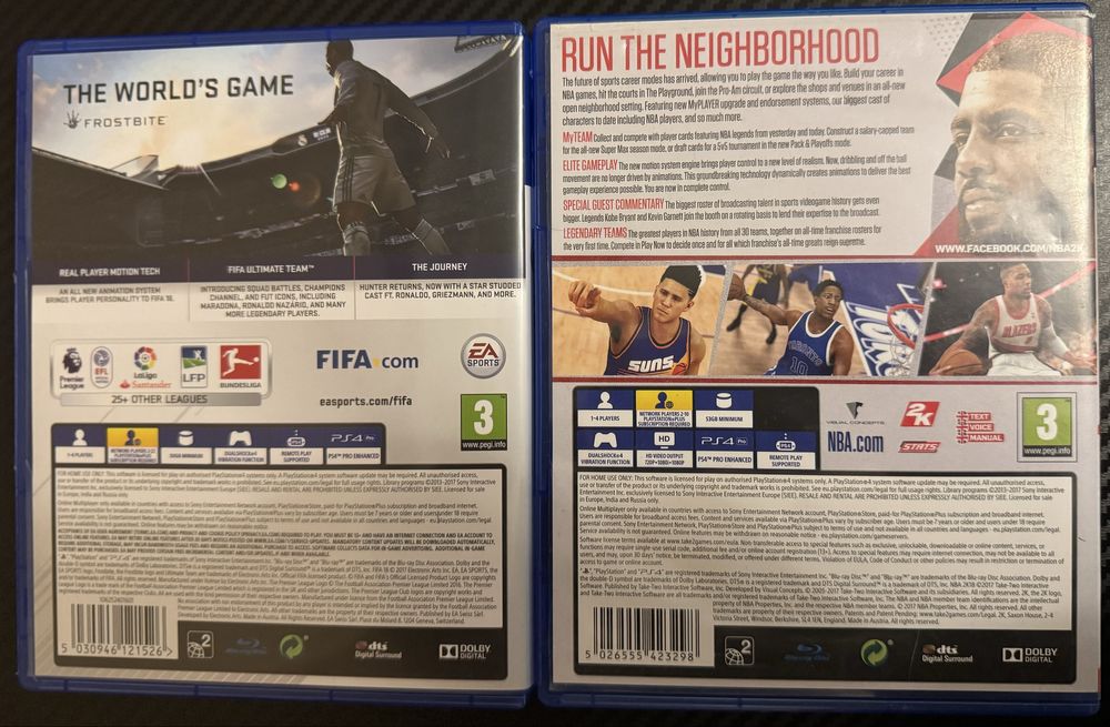 FIFA 18 NBA 18 2018 2K18