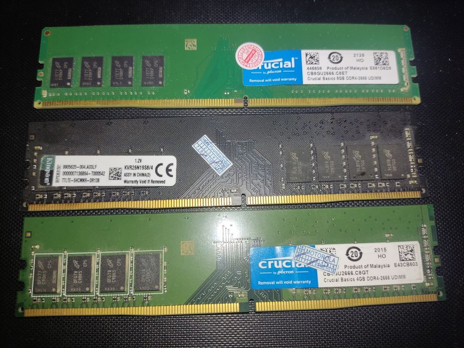 Ddr4 8g, 4gb планкалар