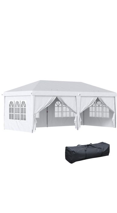 Cort evenimente Outsunny 6x3 m,  NOU , la cutie, factură + garanție ,oțel ,  material Oxford,