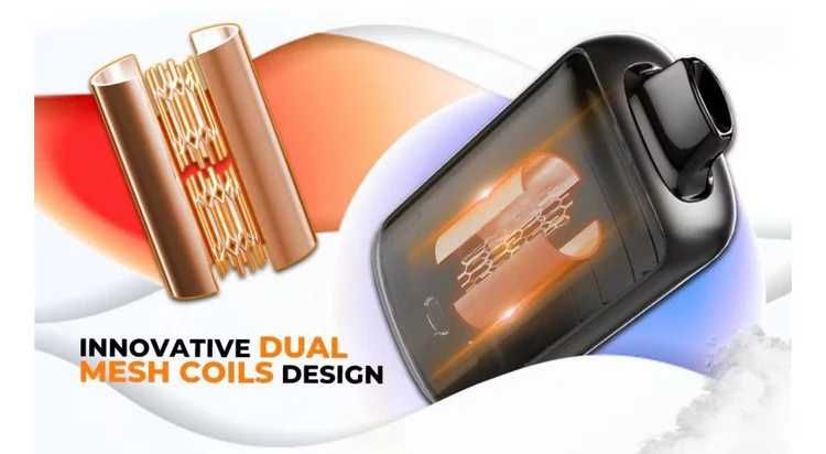 2 bucati Vape Full Led - Touchscreen 50.000 puffuri