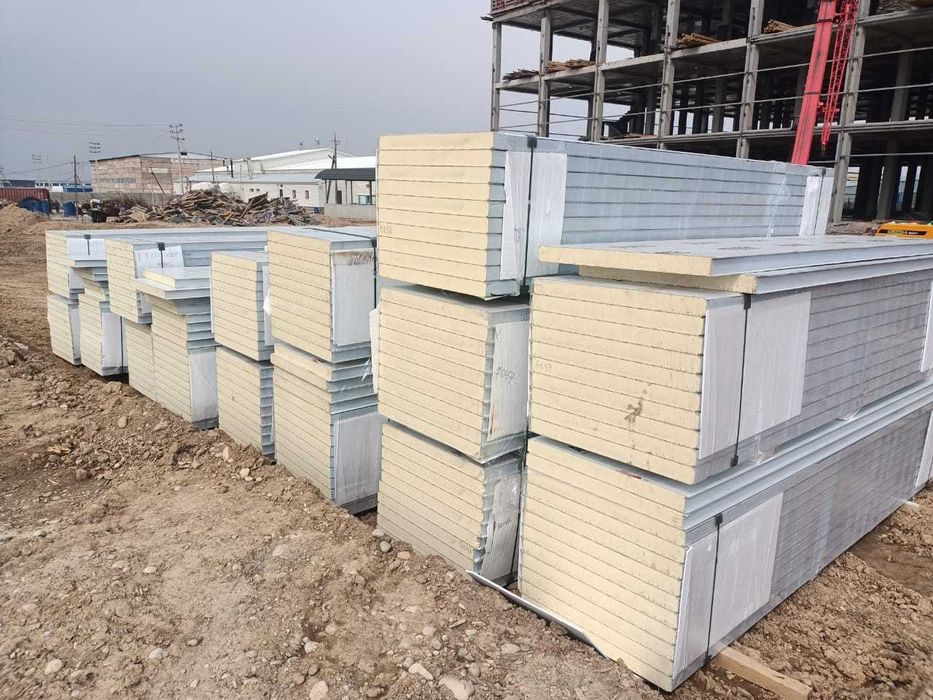 Сендвич панели ПИР/PIR НЕГОРЮЧИЕ самозатухающие