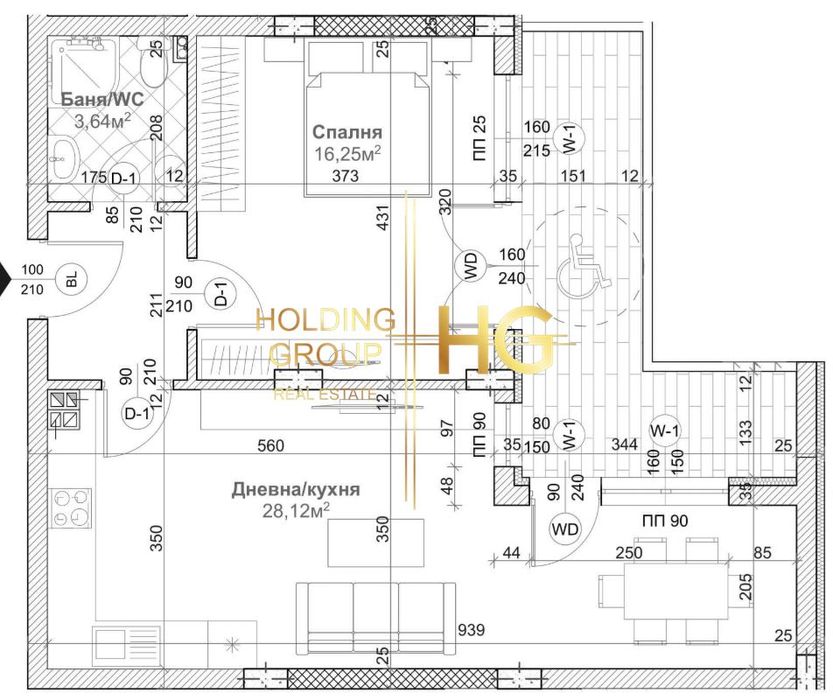 Продава се Двустаен апартамент в Варна, Изгрев - 87 кв.м за 1659 €/кв.м - Снимка #2